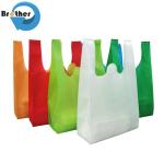 Logo Print 100% PP Nonwoven Fabric Raw Material for Non Woven Shopping Bags T