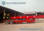 Low Bed 30 Ton Flatbed Semi Trailer Dual Axle Trailer With WABCO Brake