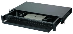 Wholesale High Finish Fiber Patch Panel 24 Port , LC / Duplex SC Fiber Optic Termination Box YH1005 from china suppliers
