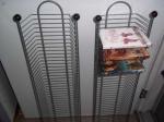 CD Metal Tall Narrow Wire Shelving Tower With Extra Large Storage Capacity