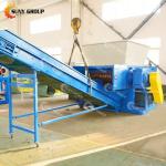 800kg/h Industrial Single Shaft Plastic Shredder Crusher PE Film/Pipe Machine