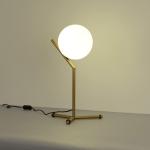 Modern Table Light 5W LED lamp creative White glass lampshade IC T1 High Table