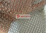 Brass Copper 7mm Stainless Steel Chain Mail Ring Mesh Curtain With Welded Type