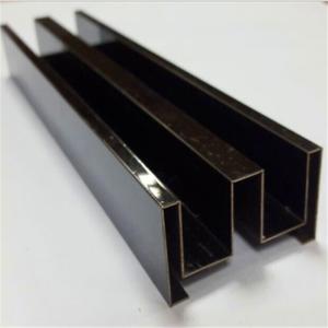 Wholesale Brushed Finish Bronze Stainless Steel Angle U Shape Trim 201 304 316 from china suppliers