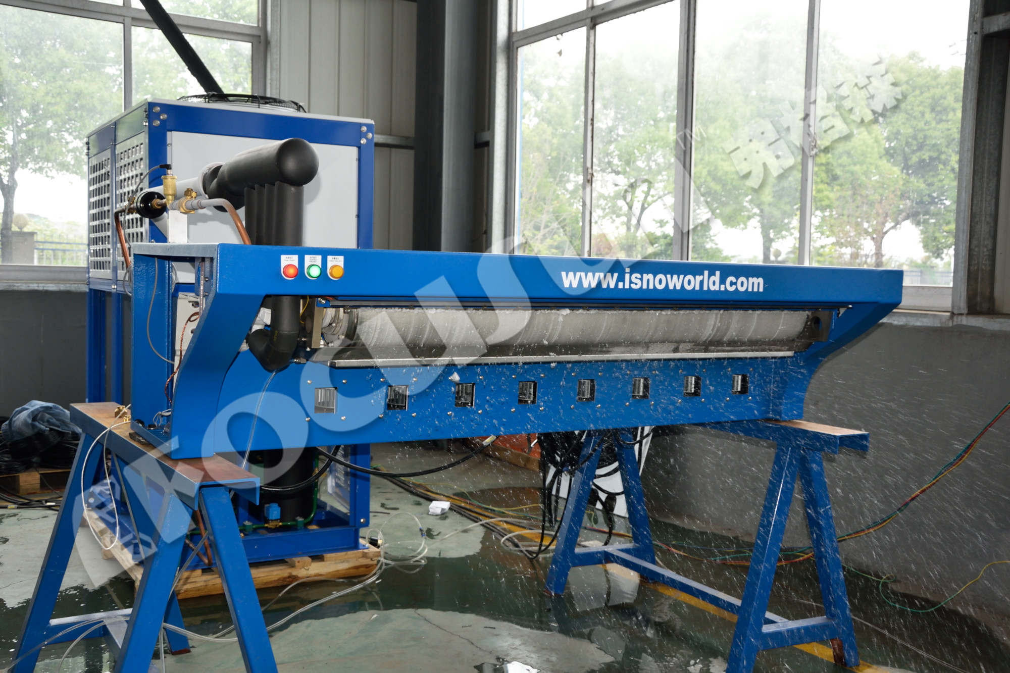Ice Snow World Construction Ceiling Snow Falling Machines Stainless Steel Refrigerant R448