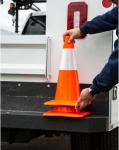 Traffic Cone Holder for Truck, Flat Mounting Plate Roadblocks Hairpin Leg