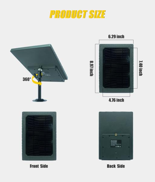 KS26 12W solar panel supplemental power ABS25 fireproof material IP67 waterproof