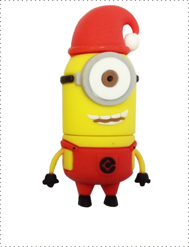 Cute Shaped Minions Cartoon Character PVC Usb Flash Drive USB 2.0 And 3.0