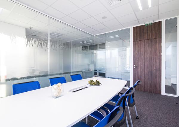 Glazed Partition Wall With European Design Double Glass Soundproof Wall