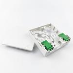 Best 2 Cores LC APC Plastic Fiber Optic Faceplate Socket Panel for Wired LAN