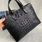 Authentic Real Crocodile Skin Password Coded Businessmen Briefcase Laptop Bag