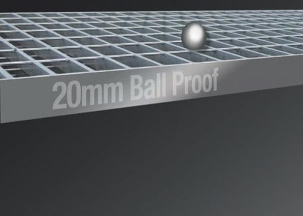 2mm Thick Plain Top Industrial Steel Grating 25x5mm Loading Bar 100mm Cross Bar