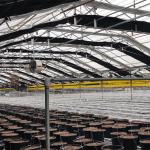 2.8-3.5m Roof Height Blackout Light Deprivation Greenhouse for Herbs Tomato and