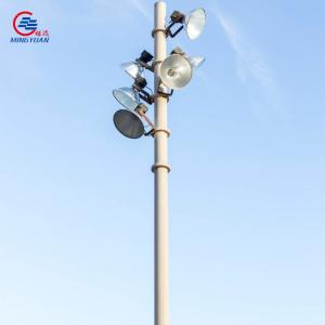 China Hexagonal CCTV Steel Pole Galvanized , Camera Heavy Duty Tow Pole on sale