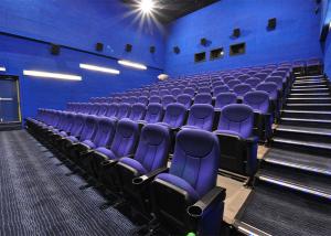 Wholesale Luxury Leather Theater Seating Folding Foam Density Cinema Chairs With Aluminium Alloy Feet from china suppliers