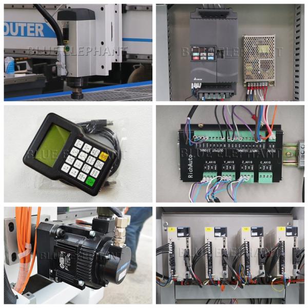Blue Elephant Cnc Combination Woodworking Machines 1530 3 Axis for Wood Door Cabinet Furniture Making