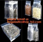 Reusable Stand up Zipper Pouch Aluminum Foil Bags, Square Bottom Coffee