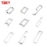 6-14mm Glass Thickness Steel Square L Shape Big Twin Glass Door Flush Pull