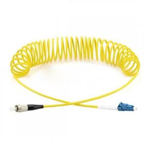 Wholesale Bendsafe Curl SC To SC Single Mode Fiber Patch Cable , Strong Durability Fiber Optic Patch Cord from china suppliers