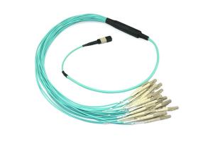 Wholesale 12core OM3 OM4 Aqua 3.0mm MTP MPO Fiber Cable For Date Center from china suppliers