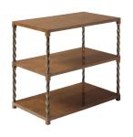 Modern Rubber Wood Square Round Coffee Table Three Tiered OEM & ODM