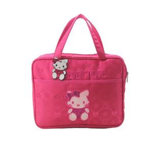 China Rose Small Laptop oxford Briefcase Ladies Computer Bags with Carton Design on sale