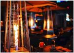 Outdoor 2270mmH stainless steel silver portable gas patio heater