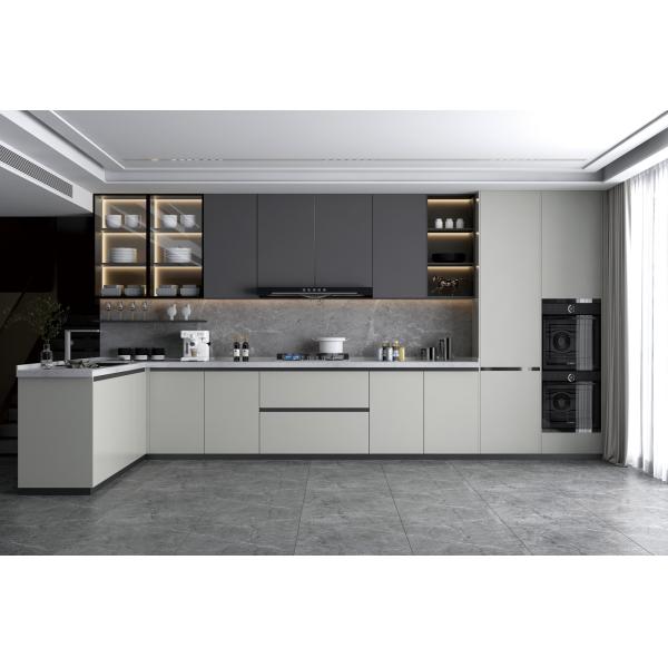 Custom Full Luxury Lacquer Double Sink Island Cabinets Kitchen Furniture Design Kitchen Cabinet Modern/kitchen Cabinet