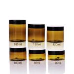 Food Grade Custom Empty Wide PET Packaging 100g 150g 200g 8oz 4oz Cosmetic Clear