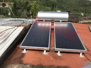 Wholesale Pressured Household Flat Plate Solar Water Heater Blue Titanium Coating Flat Collector from china suppliers