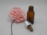 Non Spill Empty Makeup Glass Dropper Bottles Round Shape For Body Oil