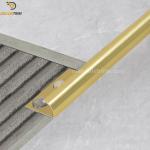 Quadrant Aluminium Metal Tile Trims Polish Gold 12mm X 2.5 Meters