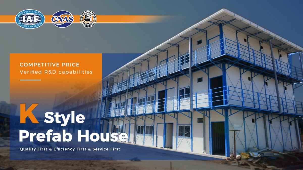 Aluminum Window Prefabricated Residential House with Japanese Design Style and Energy Saving Features