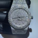 Bust Down VVS Moissanite Diamond Iced Out Luxury Watch Swiss Clone Automatic