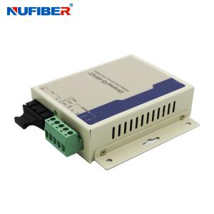 China RS485 RS422 Serial To Fiber Converter SM Duplex 1310nm Fiber Modem on sale