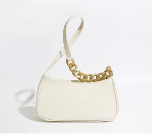 Wholesale Niche Mini Baguette Bag 27cm 13cm Crocodile Pattern Shoulder Bag from china suppliers