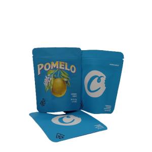 Wholesale Snack 300g Stand Up Pouches Blue Mylar weed Bags With Zipper Lock from china suppliers
