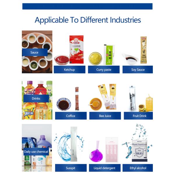 Tube Ice Fruit Juice Automatic Liquid Packaging Machine 2KW 220V