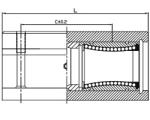 Linear bearings SMA-L...B - Shaft Supporting Housing SMA12L