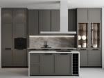 Ready to Assemble Modern Design Custom Island PVC Cabinet Kitchen Wood Cabinet