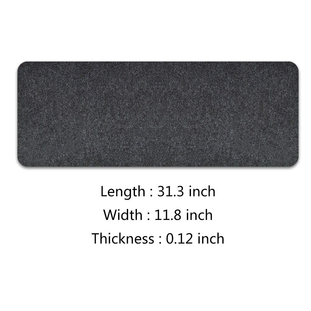 Cartoon Style Extra Large Gray Office Protector Keyboard Mouse Pad Laptop Felt Desk Mat