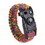 Sports Survival Parachute Cord Wristband Gear Kit with Emergency First Aid Multi