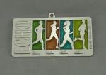 Half Marathon Die Cast Medal by Zinc Alloy , Nickel Plating and Transparent