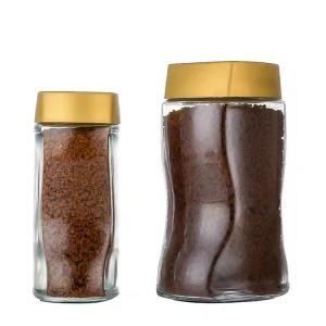 Wholesale Clear Glass Coffee Jars Coffee Bean Tea Food Container With Plastic Lid from china suppliers