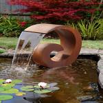 Customizable Artificial Corten Steel Water Fountain For Home