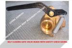 37NF-80A Bronze sounding self-closing valve for sewage tank, self-closing
