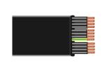 Rated Voltage 300 / 500V Flat PVC Cable Max Core Temperature 70℃ OEM Service