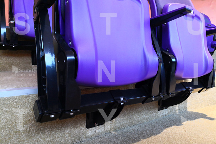 ISO Approved Beam Mounted Baseball HDPE Plastic Stadium Chair