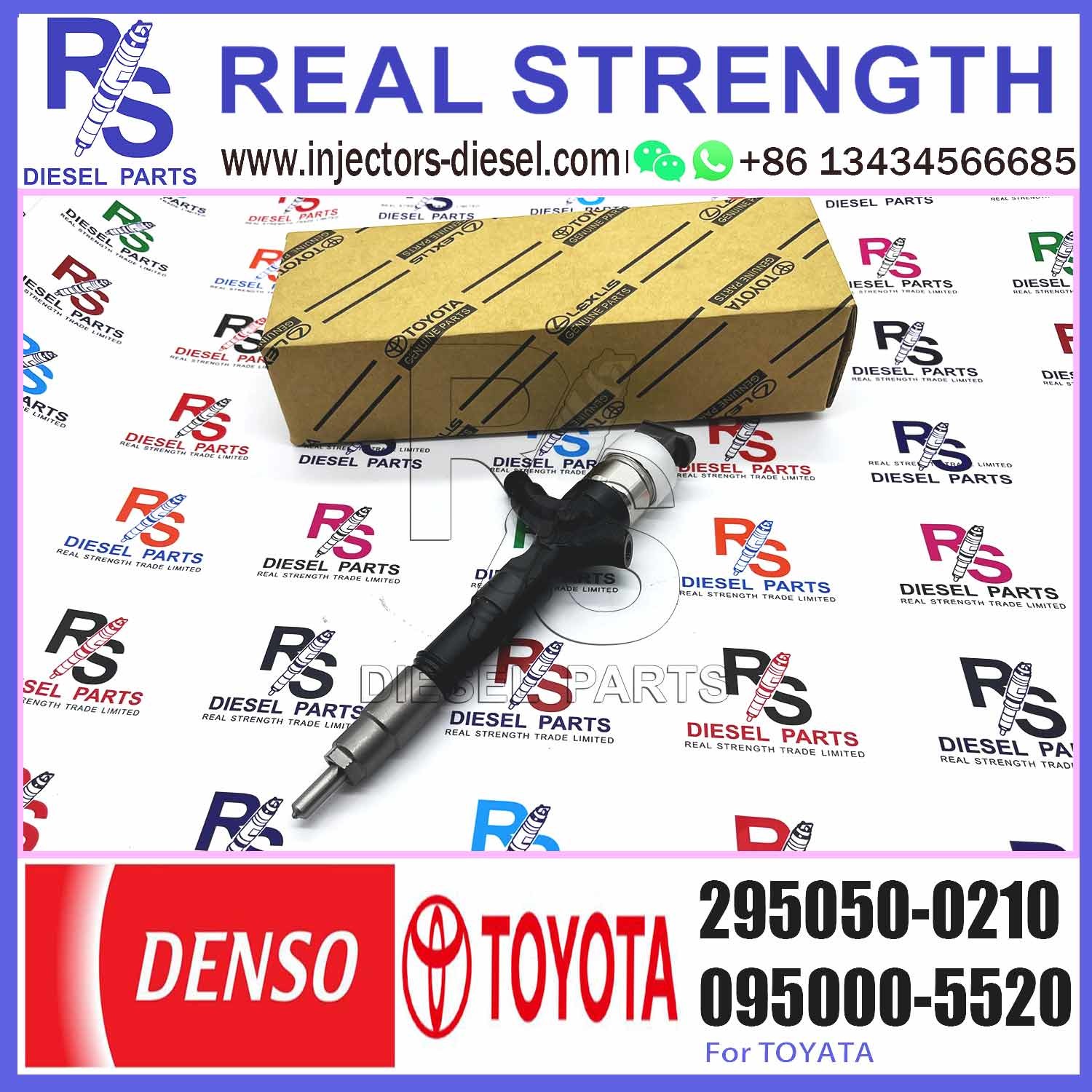 295050-0470 Common rail fuel injector , 295050-0210 for TOYOTA 1KD-FTV 23670-39255, 23670-30410, 23670-39355
