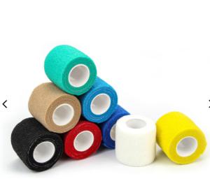 Wholesale Customized Non Woven Colored Sports Elastic Self-adhesive Cohesive Bandage For Joint Protection from china suppliers